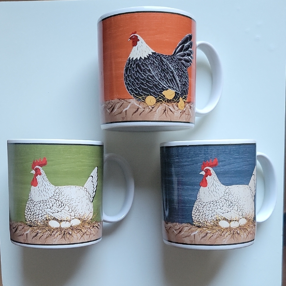 3pc Sakura Warren Kimble Henny & Penny Mug